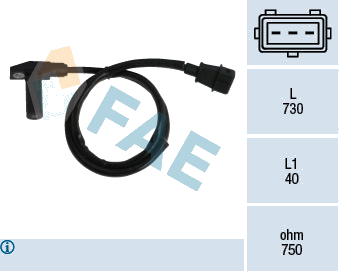 Capteur d'angle, vilebrequin — FIAT / IVECO — FAE 79213
