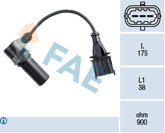 Capteur d'angle, vilebrequin — FIAT / IVECO — FAE 79222