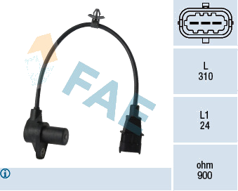 Capteur d'angle, vilebrequin — HYUNDAI / KIA — FAE 79354