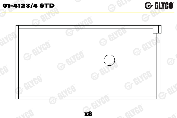 01-4123/4 Coussinets de bielle, cote standard — FEDERAL MOGUL 01-4123/4-STD