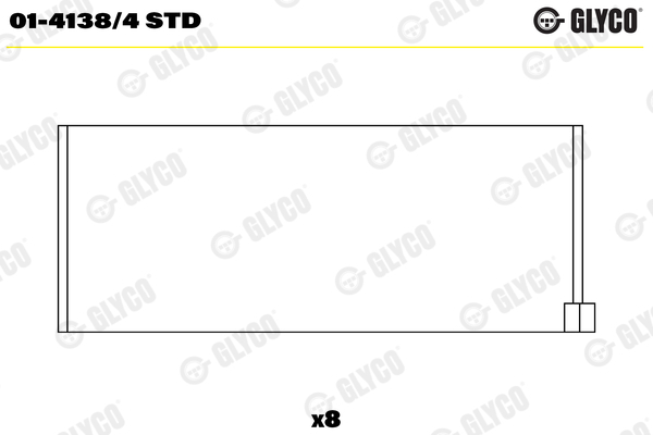 01-4138/4 Coussinets de bielle, cote standard — FEDERAL MOGUL 01-4138/4-STD