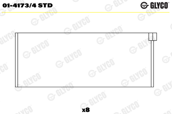 01-4173/4 Coussinets de bielle, cote standard — FEDERAL MOGUL 01-4173/4-STD