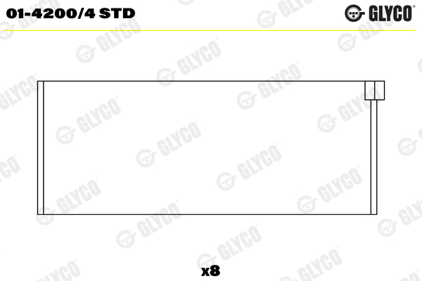 01-4200/4 Coussinets de bielle, cote standard — FEDERAL MOGUL 01-4200/4-STD
