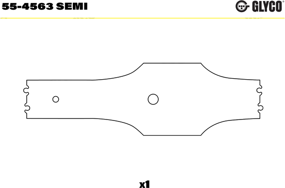 55-4563 SEMI Small End Bushes, connecting rod — FEDERAL MOGUL 55-4563SEMI