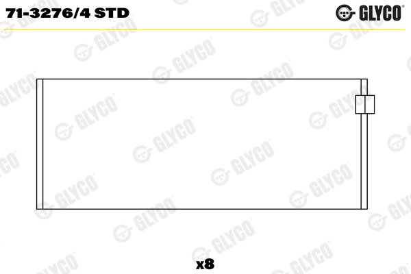 71-3276/4 Coussinets de bielle, cote standard — FEDERAL MOGUL 71-3276/4-STD