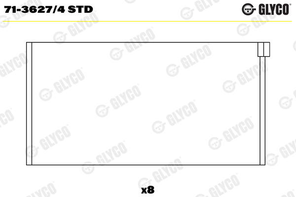 71-3627/4 Coussinets de bielle, cote standard — FEDERAL MOGUL 71-3627/4-STD
