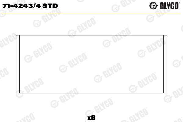 71-4243/4 Coussinets de bielle, cote standard — FEDERAL MOGUL 71-4243/4-STD