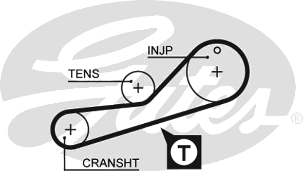 Courroie crantée — FORD / MAZDA — GATES 5452XS