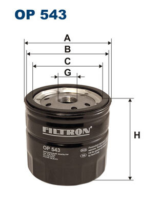 OP 543 Oil filter — 00000021 GL637