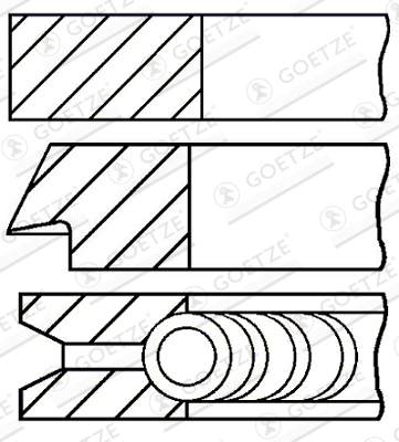 08-304200-00 Jeu de segments de piston — GOETZE 08-304200-00
