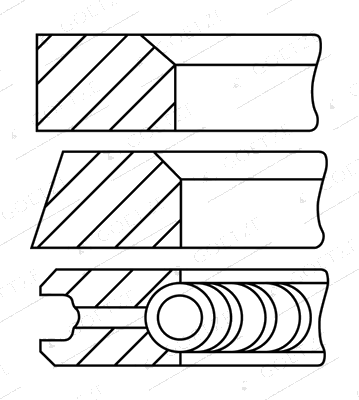 08-322400-10 Jeu de segments de piston — GOETZE 08-322400-10