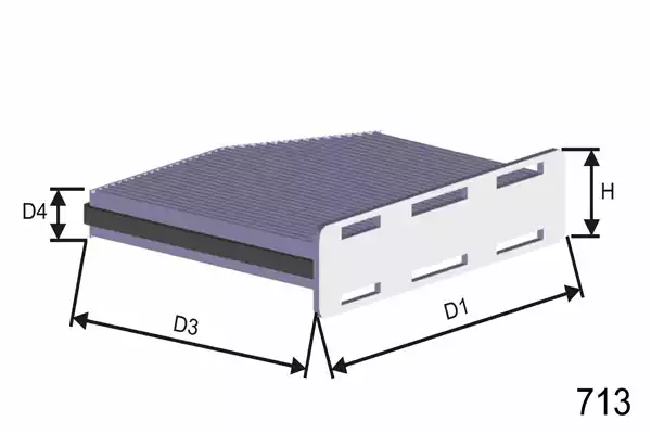 HB166 Filtre d'habitacle — 00000036 HB166