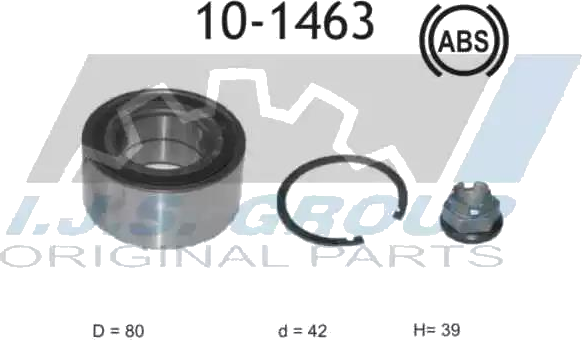 10-1463 Kit de roulement de roue — IJS 10-1463