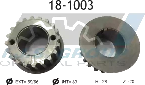 18-1003 Gear, Vilebrequin — IJS 18-1003