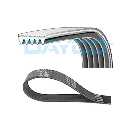 Courroie trapézoïdale à nervures DAYCO 5 PK 725 DAYCO 5 PK 725 — CITROËN / CITROËN/PEUGEOT / PEUGEOT — COURROIE POLY-V 5PK725