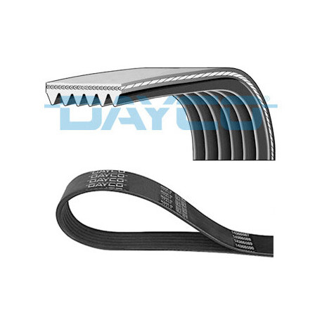 Courroie trapézoïdale à nervures DAYCO 6 PK 1520 DAYCO 6 PK 1520 — FORD / SEAT / SKODA / VAG — COURROIE POLY-V 6PK1520