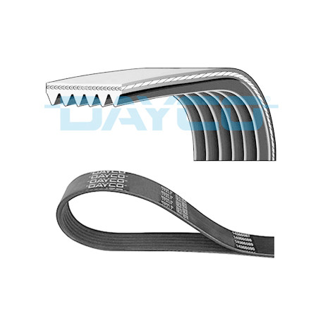 Courroie trapézoïdale à nervures DAYCO 6 PK 1550 — OPEL / VAUXHALL — COURROIE POLY-V 6PK1550
