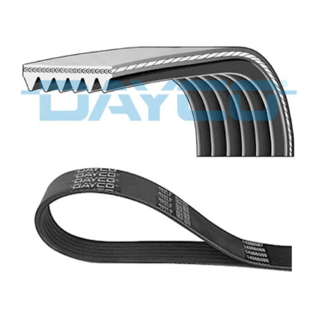 Courroie trapézoïdale à nervures DAYCO 6 PK 1830 DAYCO 6 PK 1830 — ALFA ROMEO / BMW / FIAT / KIA — COURROIE POLY-V 6PK1830