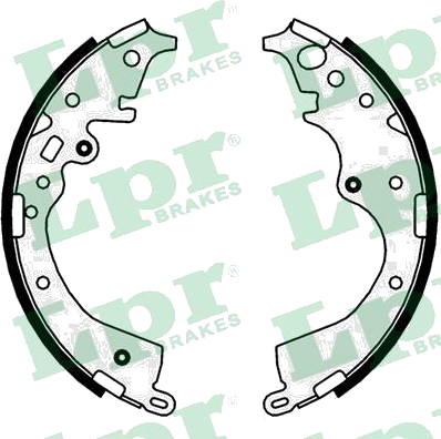 01035 Jeu de mâchoires de frein — LPR 01035
