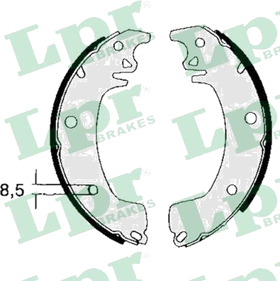 03130 Jeu de mâchoires de frein — LPR 03130