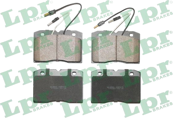 05P015 Jeu de plaquettes de frein à disque — LPR 05P015