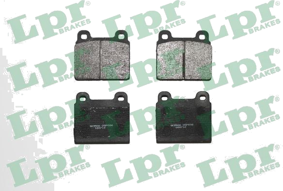 05P026 Jeu de plaquettes de frein à disque — LPR 05P026