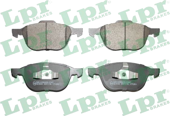 05P1190 Jeu de plaquettes de frein à disque — LPR 05P1190