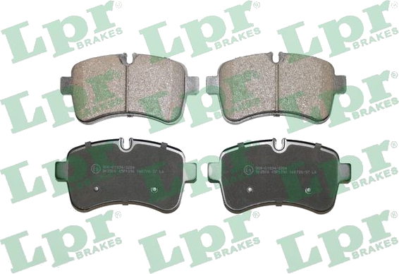05P1296 Jeu de plaquettes de frein à disque — LPR 05P1296