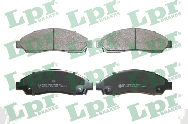 05P1372 Jeu de plaquettes de frein à disque — LPR 05P1372