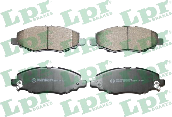 05P1449 Jeu de plaquettes de frein à disque — LPR 05P1449