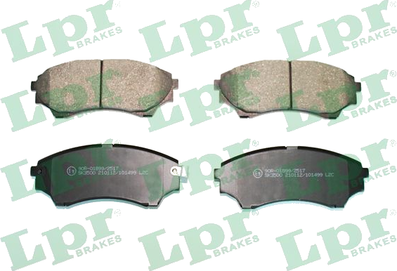 05P1499 Jeu de plaquettes de frein à disque — LPR 05P1499