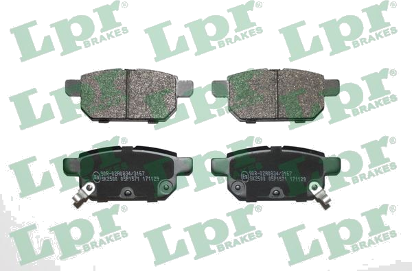 05P1571 Jeu de plaquettes de frein à disque — LPR 05P1571