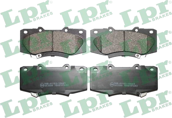 05P1682 Jeu de plaquettes de frein à disque — LPR 05P1682