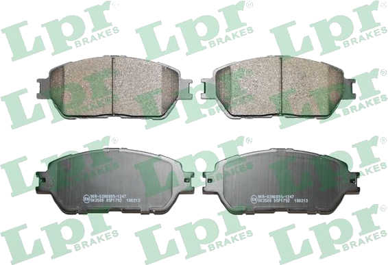 05P1792 Jeu de plaquettes de frein à disque — LPR 05P1792