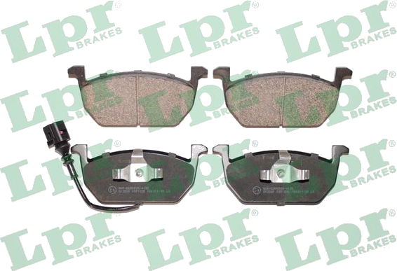 05P1836 Jeu de plaquettes de frein à disque — LPR 05P1836
