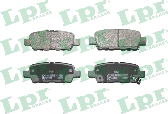 05P1862 Jeu de plaquettes de frein à disque — LPR 05P1862