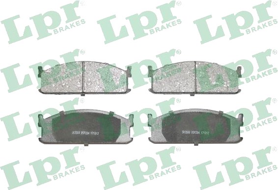 05P284 Jeu de plaquettes de frein à disque — LPR 05P284