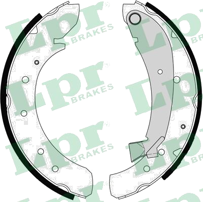 07120 Jeu de mâchoires de frein — LPR 07120
