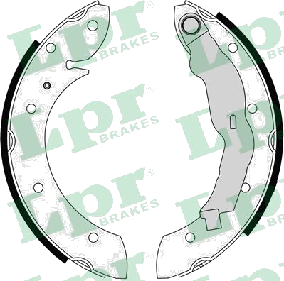 07135 Jeu de mâchoires de frein — LPR 07135