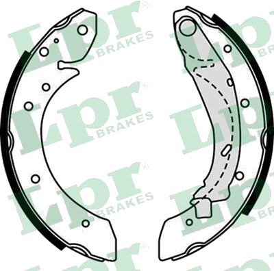07730 Jeu de mâchoires de frein — LPR 07730