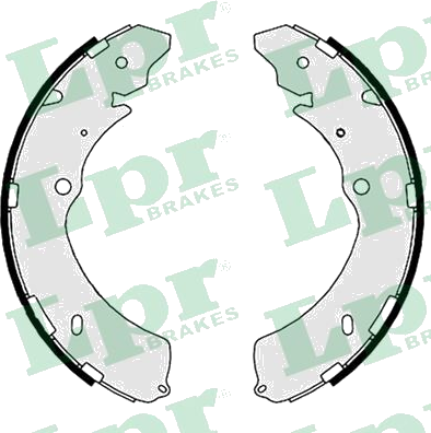 08910 Jeu de mâchoires de frein — LPR 08910