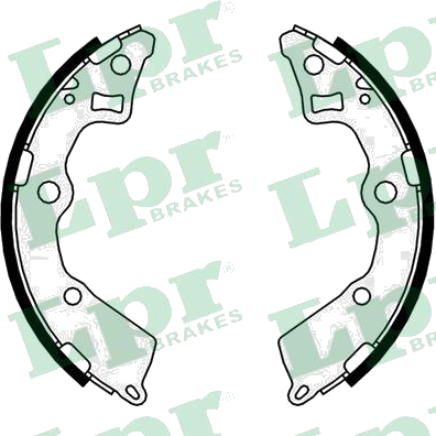 09830 Jeu de mâchoires de frein — LPR 09830