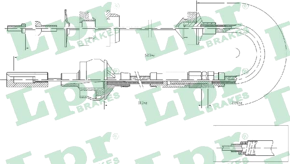 C0012C Câble d'embrayage — LPR C0012C
