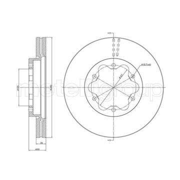 T2077V Disque de frein — LPR T2077V