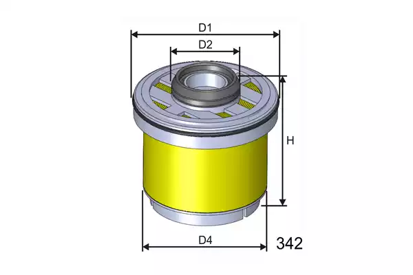 M605 Filtre à carburant — BLUE M605