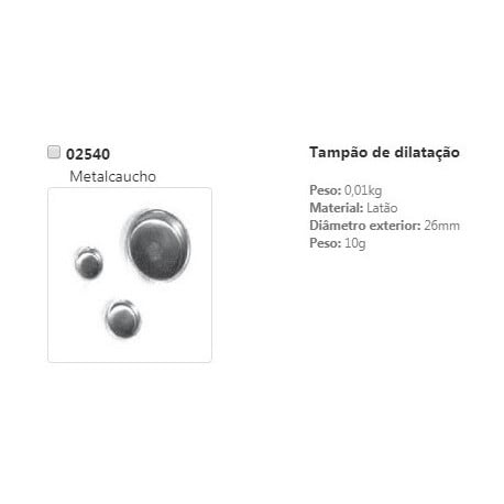 2540 Émetteur d'embrayage — METALCAUCHO 2540