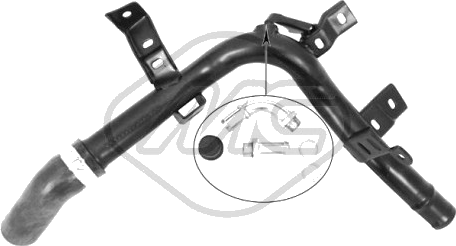 Conduit de refroidissement — CITROËN / PEUGEOT — METALCAUCHO 03222
