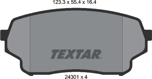 2430101 Jeu de plaquettes de frein à disque — NRF 2430101