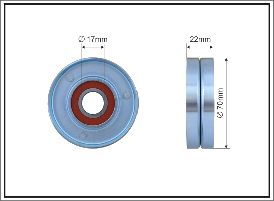 67-00 Galet enrouleur de courroie accessoire — PLEKSAN 6700