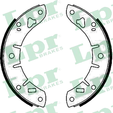 01010 Jeu de mâchoires de frein — RECORD AMORTISSEUR 007018